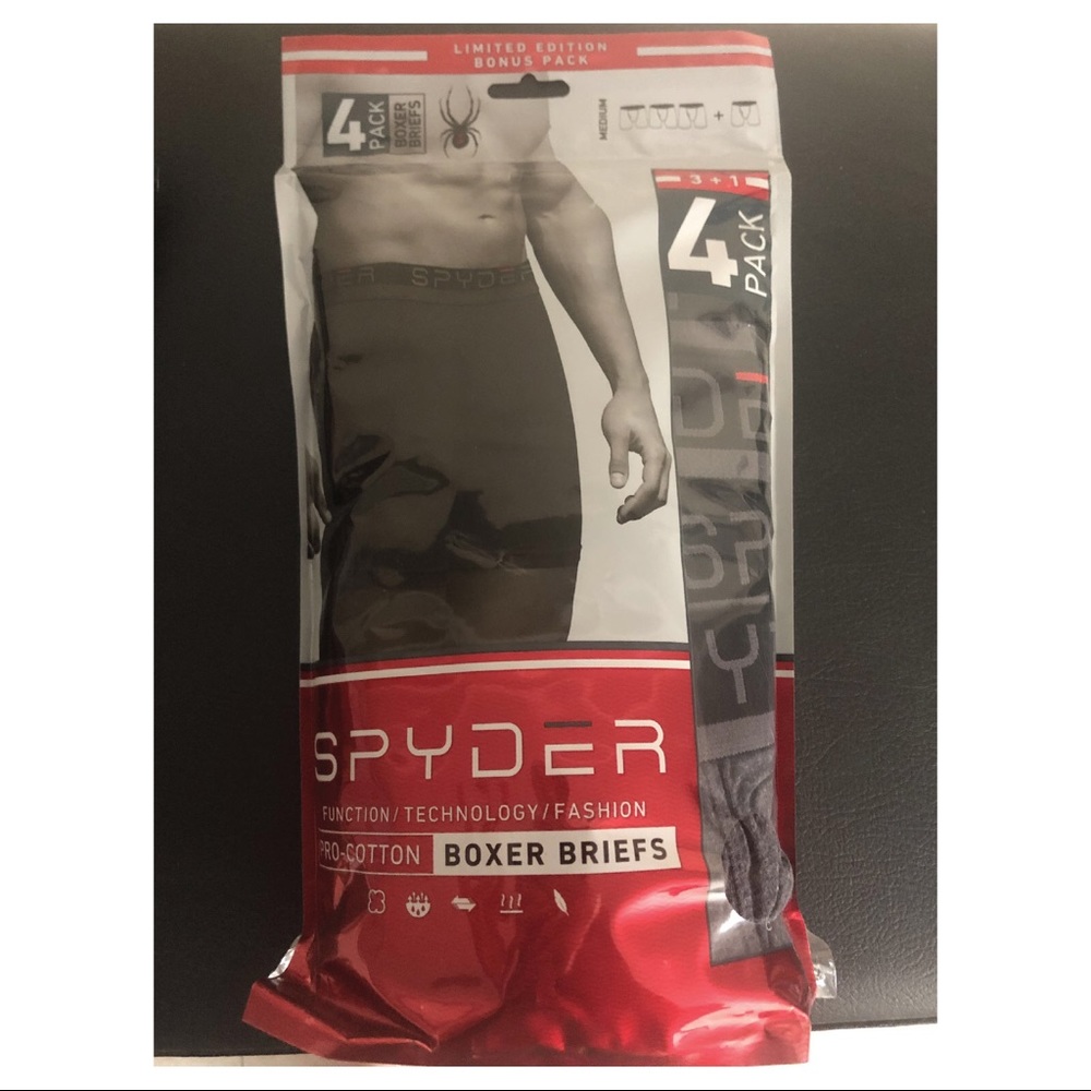 Men’s Spyder Boxer-Brief Pack - SEALED NEVER OPENED